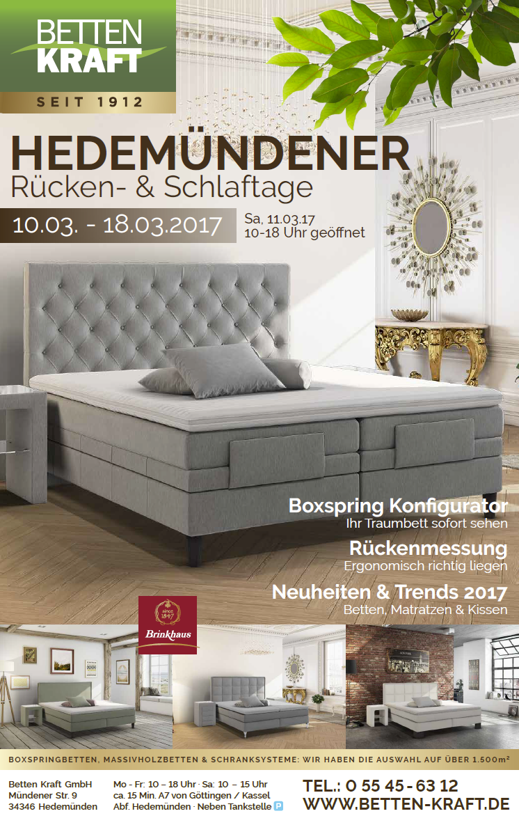 Betten-Kraft Beileger März 2017