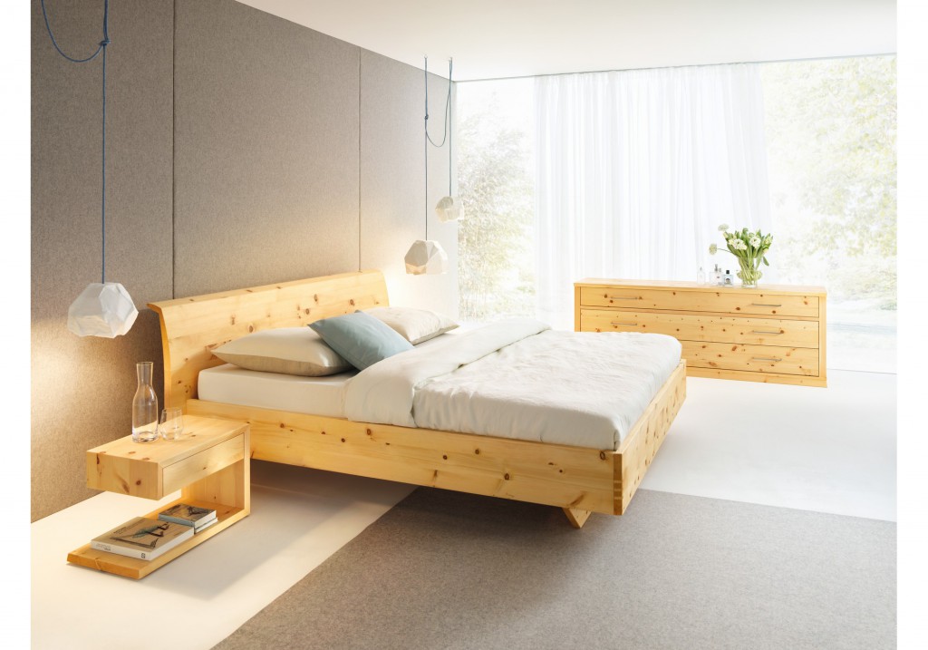 Anrei Massivholzbett aus Zirbenholz RIO - Betten Kraft