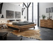 Hasena Oak Vintage Wildeiche-Massivholzbett Bloc 16