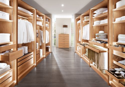 Casa Premium begehbarer Kleiderschrank Buche - offen Web