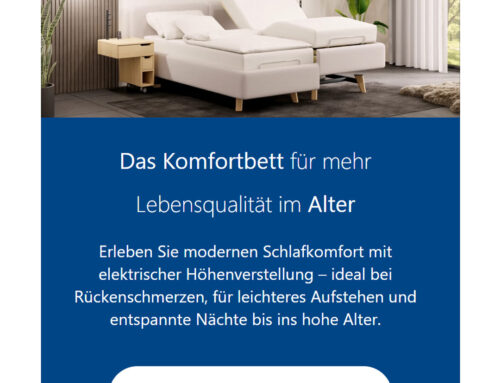 Produkt-Konfigurator für Kirchner Komfortbetten jetzt bei Betten Kraft erleben